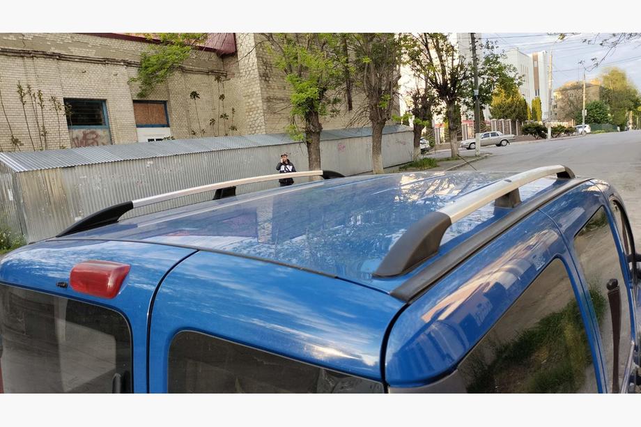 Fiat Doblo I 2005-2010 Chrome Roof Rails Maxi Base, Plastic Feet Image