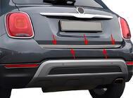 Fiat 500X 2014-2024 Trunk trim stainless steel photo 7