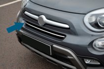 Fiat 500X 2014-2024 Stainless steel front bumper protector photo 1