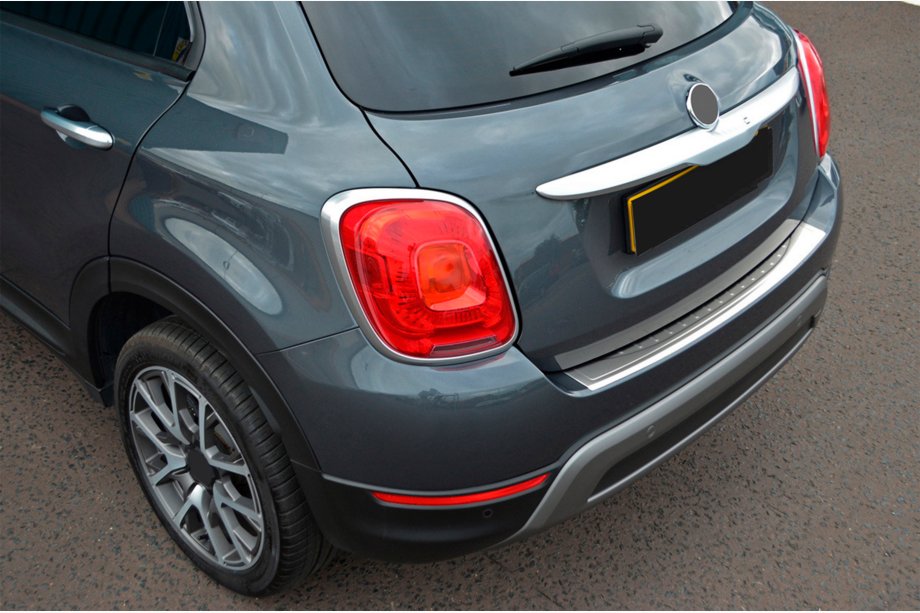 Fiat 500X 2014-2024 Rear Bumper Protector OmsaLine Stainless Steel Image