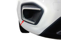 Fiat Fiorino/Qubo 2008-2024 Fog Light Covers 2016↗ (2 pcs, stainless steel) photo 1