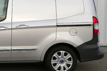 Ford Courier 2014-2023 Stainless Steel Sliding Door Mouldings (2 pcs) photo 1