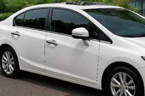 Honda Civic Sedan IX 2011-2016 Window Trim Stainless Steel OmsaLine (6 pcs) photo 1