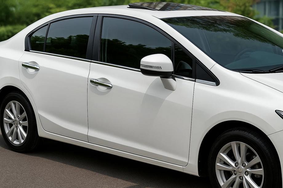 Honda Civic Sedan IX 2011-2016 Window Trim Stainless Steel OmsaLine (6 pcs) Image