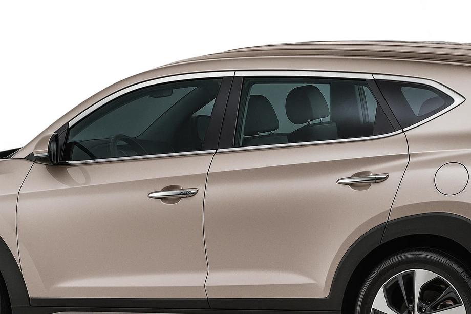 Hyundai Tucson TL 2016-2021 Upper window trim stainless steel (10 pcs) Image