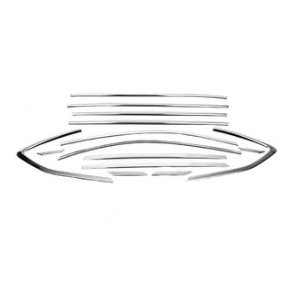 Full window trim set (14 pcs, stainless steel) photo 2