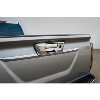 Rear handle cover (without camera, stainless steel) Nissan Navara/NP300 2016- photo 1