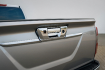 Nissan Navara/NP300 2016- Rear handle cover (for camera, stainless steel) photo 1