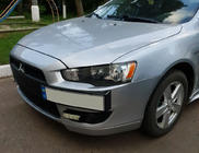 Mitsubishi Lancer X 2008- License Plate Holder (Plastic) photo 1