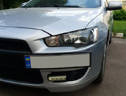 Mitsubishi Lancer X 2008- License Plate Holder (Plastic) photo 2