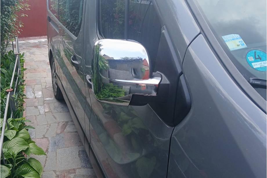 Renault Trafic 2015- Mirror Covers (2 pcs, plastic) Photo 5