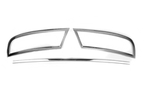 Skoda Superb 2015-2024 Rear Bumper End Trim OmsaLine (3 pcs, Stainless Steel) photo 2