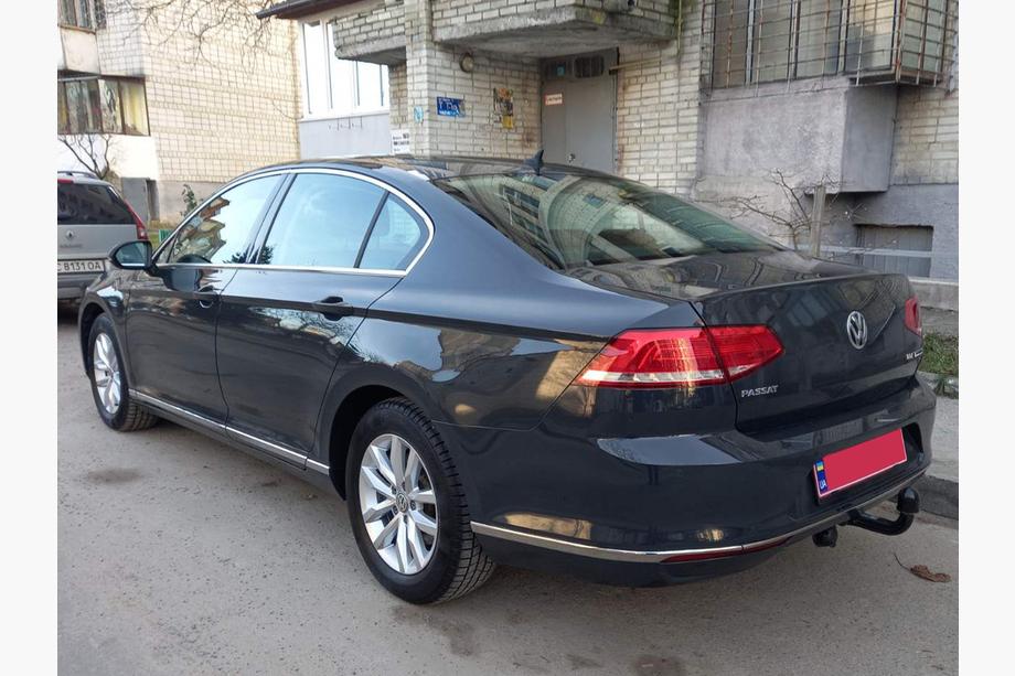 Volkswagen Passat B8 2015-2023 Stainless Steel Rear Bumper Protector SD/SW (3 pcs) Carmos - Turkish Stainless Steel Image