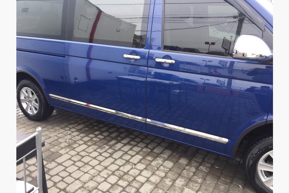Volkswagen T6 2015-2024 Door Moldings Stainless Steel Chrome 1 Door, Long, Carmos - Turkish Steel Photo 7