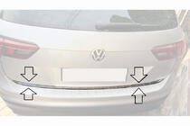 Volkswagen Tiguan 2016-2023 Trunk trim stainless steel Carmos - Turkish Stainless Steel photo 4