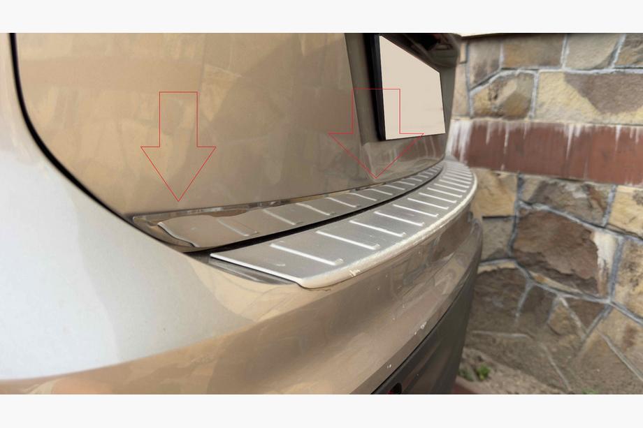 Volkswagen Tiguan 2016-2023 Trunk trim stainless steel Photo 6