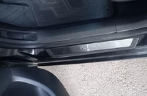 Citroen C-4 2010-2018 Door Sill Protectors Flexill (4pcs, Stainless Steel) photo 1