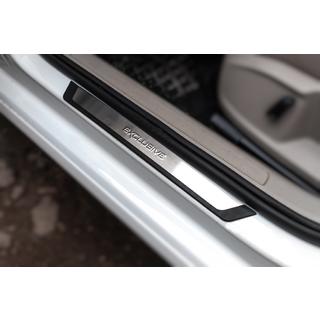 Door Sill Protectors Flexill Exclusive (4 pcs, Stainless Steel) Volkswagen Golf 7/E-Golf 2012-2020 photo 1