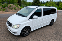 Mercedes Viano 2004-2014 Black Roof Rails CAN Original Design (Metal Feet) Short Wheelbase photo 2