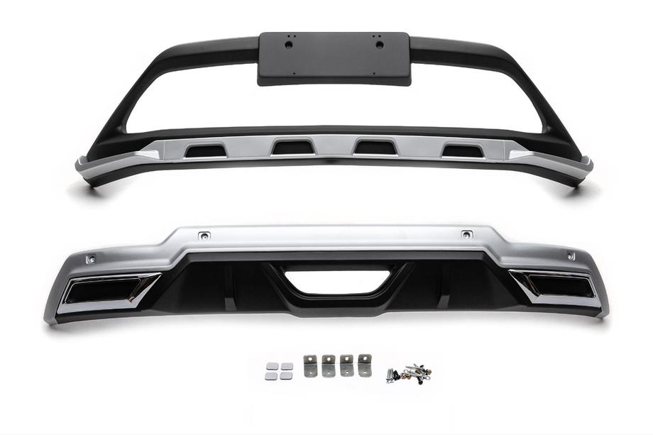 Toyota C-HR 2016-2023 Front and Rear Lip V1 (2 pcs, plastic) Image