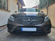 Mercedes GLE coupe C292 2015-2019 Tuning Front Grille (Diamond Silver) With camera mount photo 1