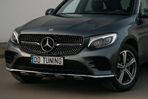 Mercedes GLC coupe C253 2016-2023 Front Grille Diamond Black (2015-2019) With camera mount photo 1