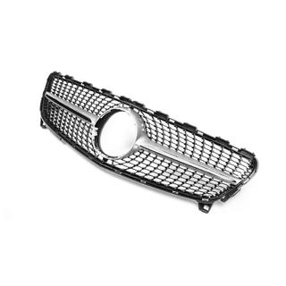 Front Grille Diamond Silver (2015-2018) Mercedes A-сlass W176 2012-2018 photo 3
