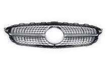 Mercedes C-class W205 2014-2021 Front Grille Diamond Silver (for Avantgarde/AMG-Line/C43 AMG) 2014-2018, without camera photo 10