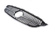 Mercedes C-class W205 2014-2021 Front Grille Diamond Silver (for Avantgarde/AMG-Line/C43 AMG) 2014-2018, without camera photo 9