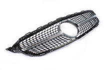 Mercedes C-class W205 2014-2021 Front Grille Diamond Silver (for Avantgarde/AMG-Line/C43 AMG) 2014-2018, without camera photo 12
