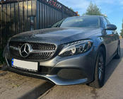 Mercedes C-class W205 2014-2021 Front Grille Diamond Silver (for Avantgarde/AMG-Line/C43 AMG) 2014-2018, without camera photo 3