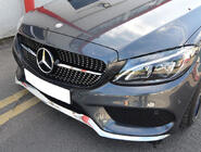 Mercedes C-class W205 2014-2021 Front Grille Diamond Silver (for Avantgarde/AMG-Line/C43 AMG) 2014-2018, without camera photo 16