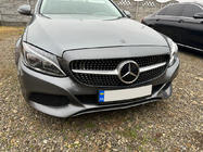 Mercedes C-class W205 2014-2021 Front Grille Diamond Silver (for Avantgarde/AMG-Line/C43 AMG) 2014-2018, without camera photo 2