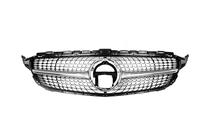 Mercedes C-class W205 2014-2021 Front Grille Diamond Silver (for Avantgarde/AMG-Line/C43 AMG) 2014-2018, without camera photo 11