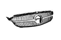 Mercedes C-class W205 2014-2021 Front Grille Diamond Silver (for Avantgarde/AMG-Line/C43 AMG) 2014-2018, without camera photo 15