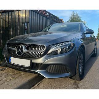 Front Grille Diamond Silver (for Avantgarde/AMG-Line/C43 AMG) Mercedes C-сlass W205 2014-2021 photo 3