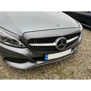 Front Grille Diamond Silver (for Avantgarde/AMG-Line/C43 AMG)