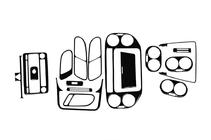 Volkswagen Tiguan 2007-2016 Dashboard Trim Covers (2011-2015) Aluminum photo 3