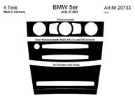 BMW 5 Series E60/E61 2003-2010 Dashboard Trim Covers Meric Wood photo 6