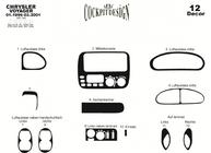 Chrysler Voyager 1996-2001 Dashboard Trim Covers (Meric) Black photo 4