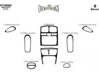Hyundai Santa Fe 1 2000-2006 Dashboard Trim Covers Aluminum photo 3
