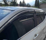 Nissan Qashqai 2014-2021 Window deflectors with chrome trim (Niken, 4 pcs) photo 1