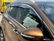 Kia Sportage 2015-2021 Window Deflectors with Chrome Trim (4 pcs, Niken) photo 9