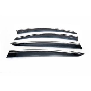 Window Deflectors with Chrome Trim (4 pcs, Niken) Kia Sportage 2015-2021 photo 4