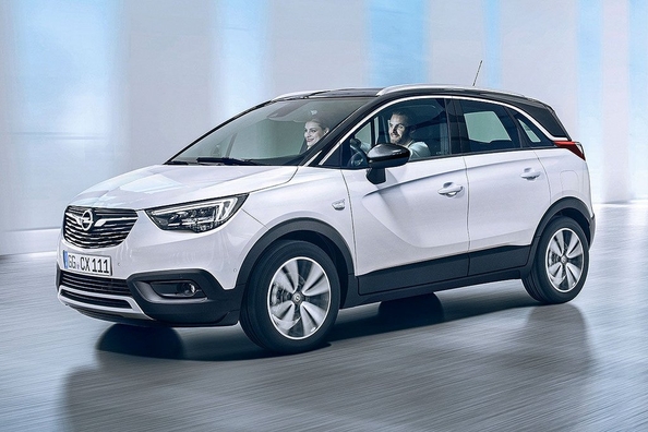 Opel Crossland X equipped with a gas installation