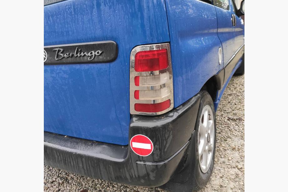 Citroen Berlingo 1996-2008 Chrome Tail Light Covers (2 pcs, Stainless Steel) Photo 4