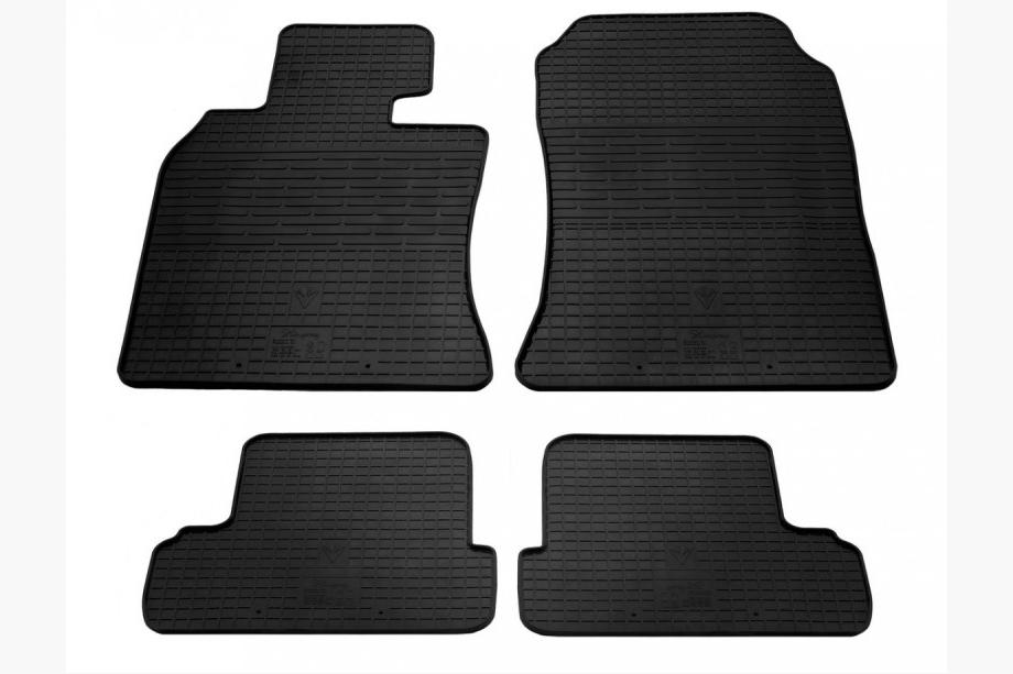 Mini Cooper R50/52/53 2000-2006 Rubber Floor Mats R50, R51, R53 (4 pcs, Stingray Premium) Image