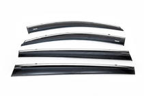 Kia Sportage 2010-2015 Window deflectors with chrome trim (4 pcs, Niken) photo 3