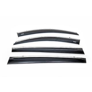 Window deflectors with chrome trim (4 pcs, Niken) Kia Sportage 2010-2015 photo 3