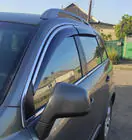 Chevrolet Captiva 2006-2019 Window deflectors with chrome trim (4 pcs, Niken) photo 4